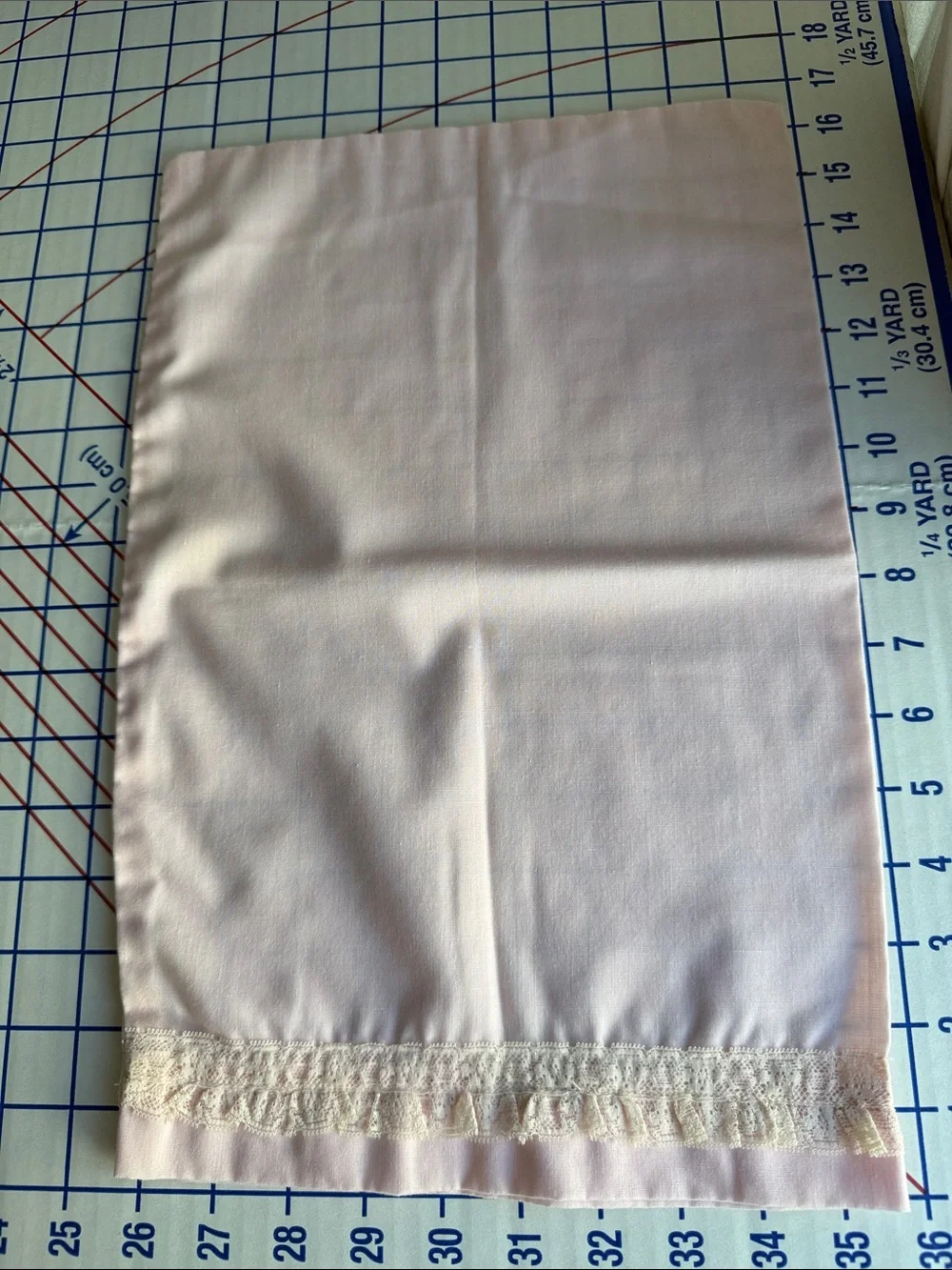 Lot 3 Vintage Pillowcases Embroidered Floral Pink Yellow Lace Cottage